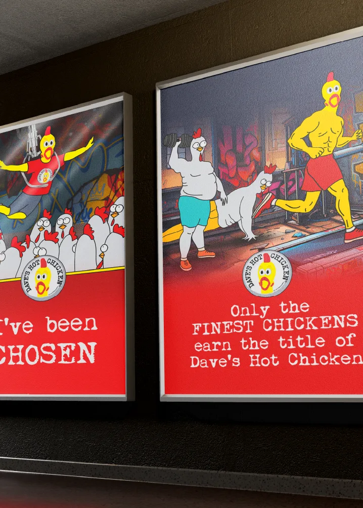Backlit campaign posters