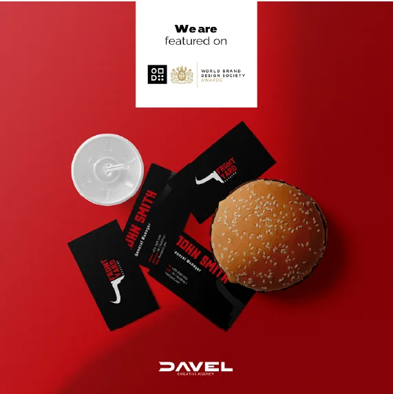 Front Yard Burger stationery on World Brand Design