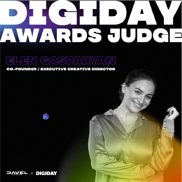 Digiday Awards judge card for Elen Gasparyan