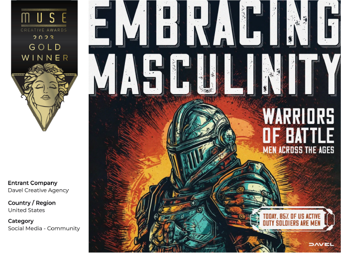Embracing Masculinity campaign award card