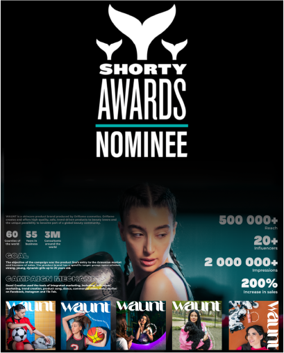 Shorty Awards nominee campaign card