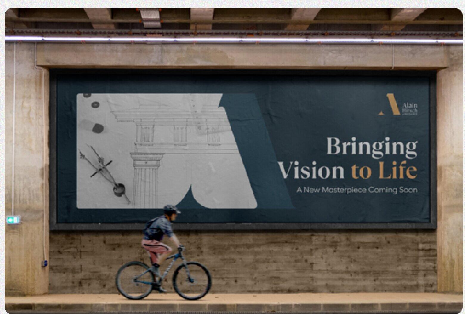 Bringing vision to life construction billboard
