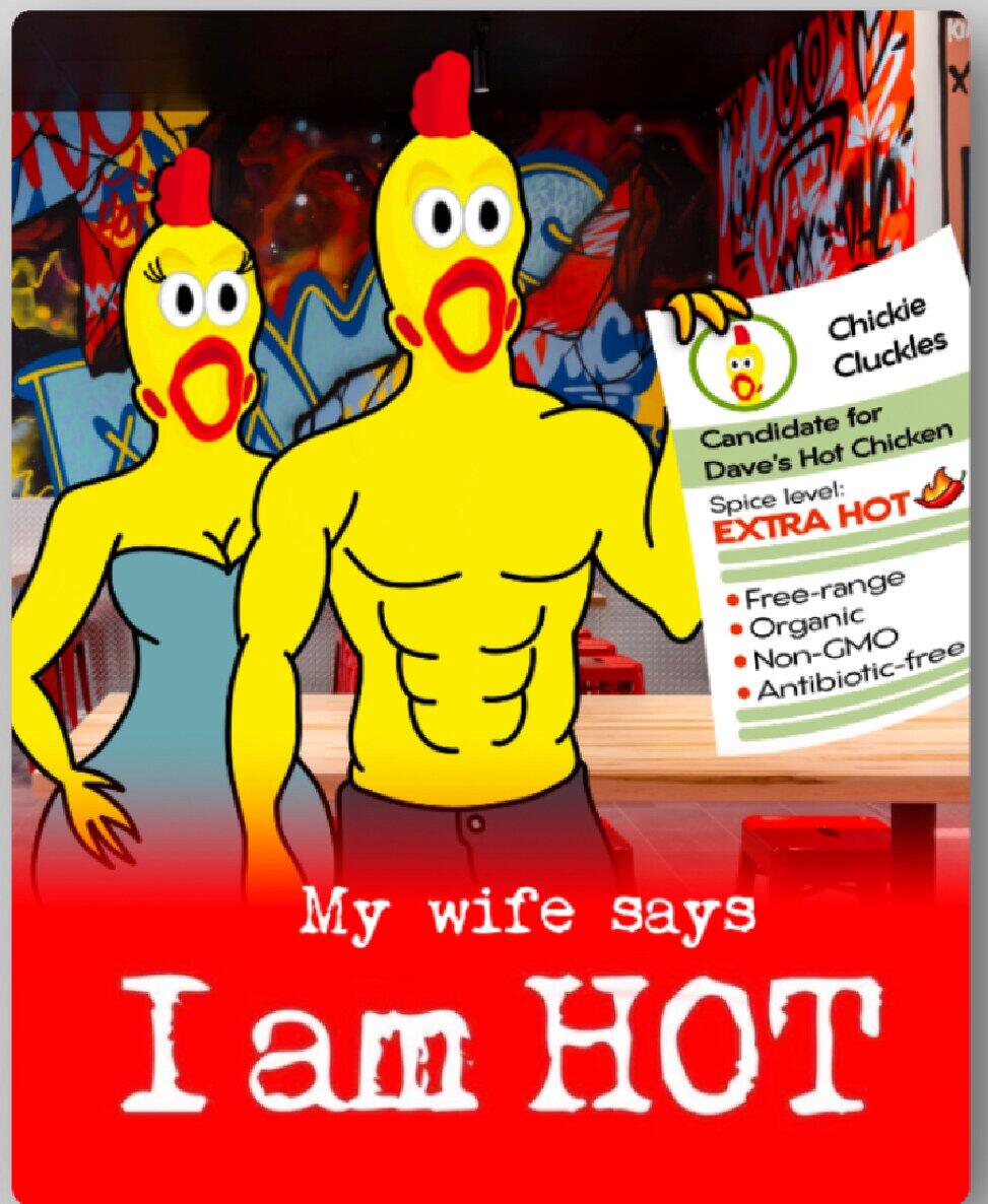 Campaign card: my wife says I am hot