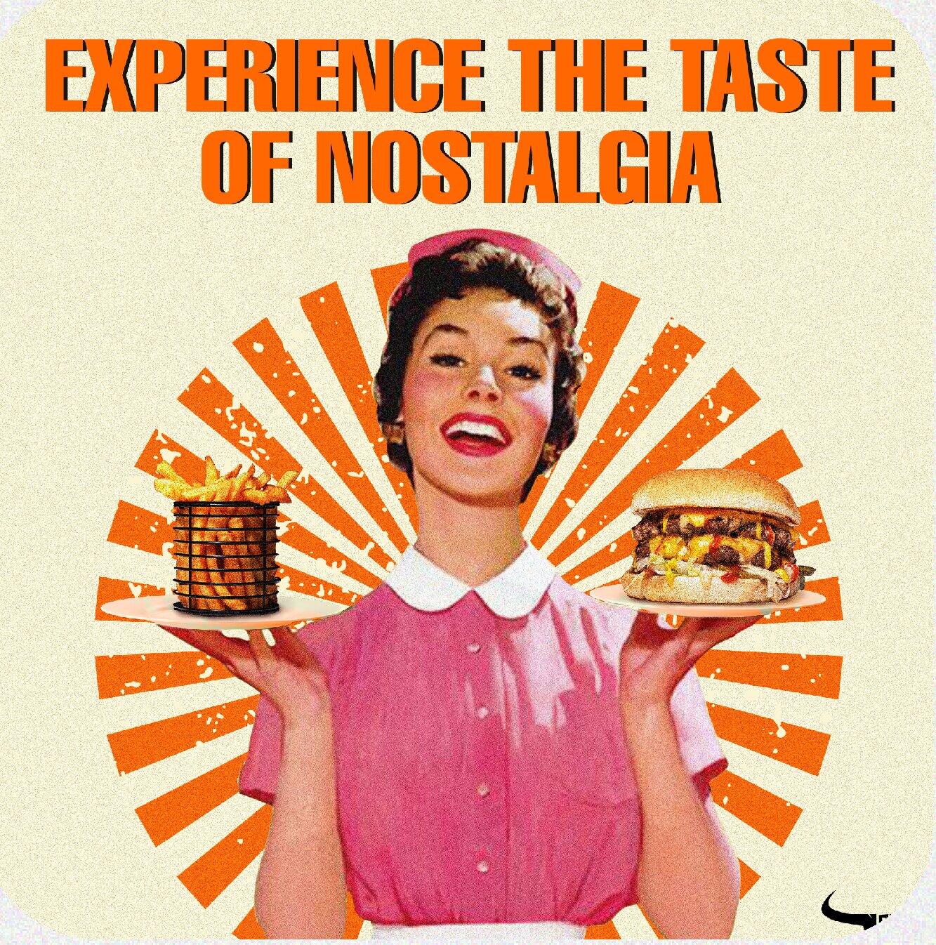 Experience the taste of nostalgia campaign visual