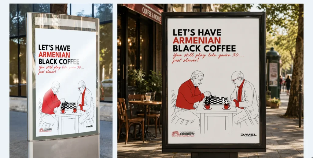Armenian Black Coffee outdoor advertising mockups